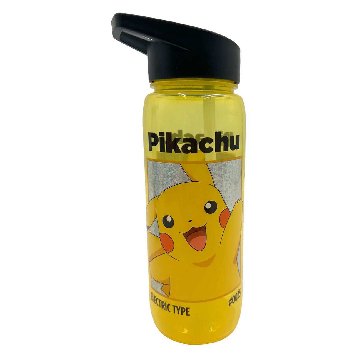 Pokémon pikachu drikkeflaske gul - 600 ml. med drikketud
