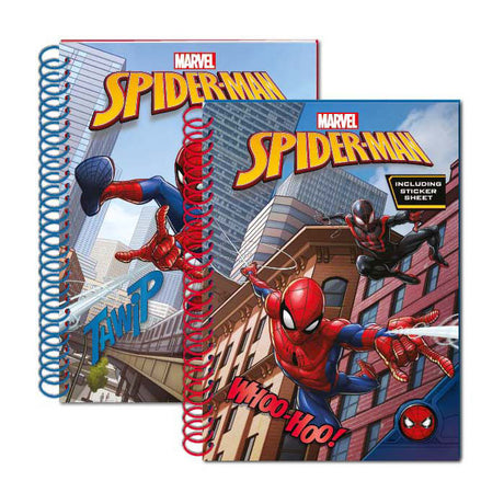 Umærket sans marque spiderman glitter notesbog - farverig legetøjsnotesbog til børn.