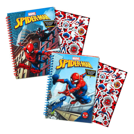 Umærket sans marque spiderman glitter notesbog - farverig legetøjsnotesbog til børn.
