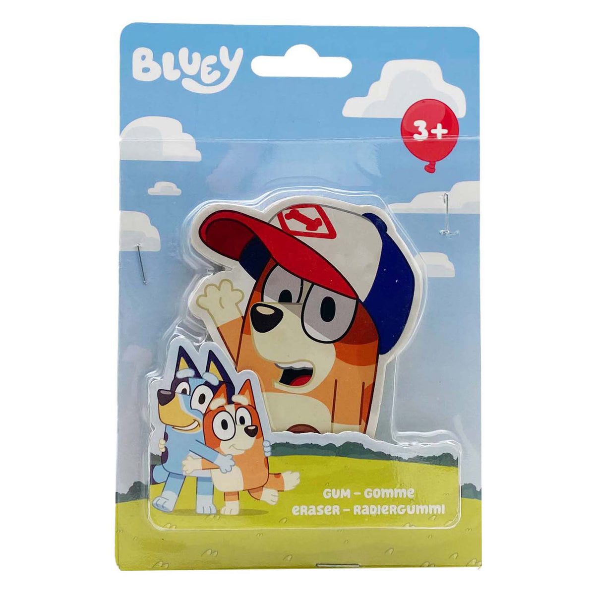Umærket sans marque bluey kæmpe viskelæder