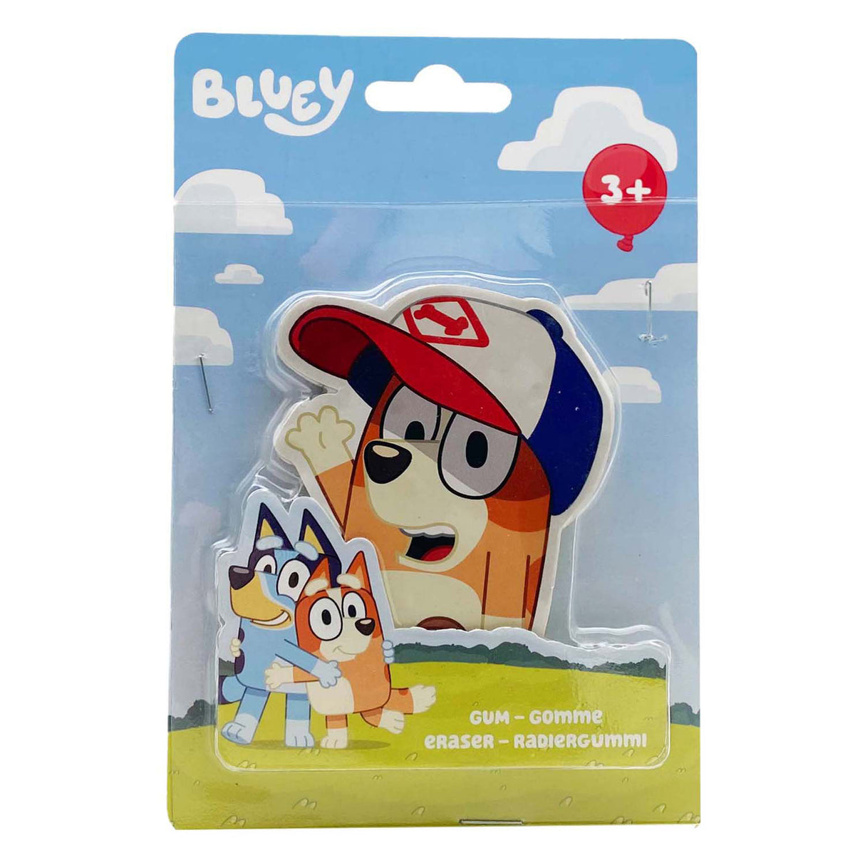 Umærket sans marque bluey kæmpe viskelæder