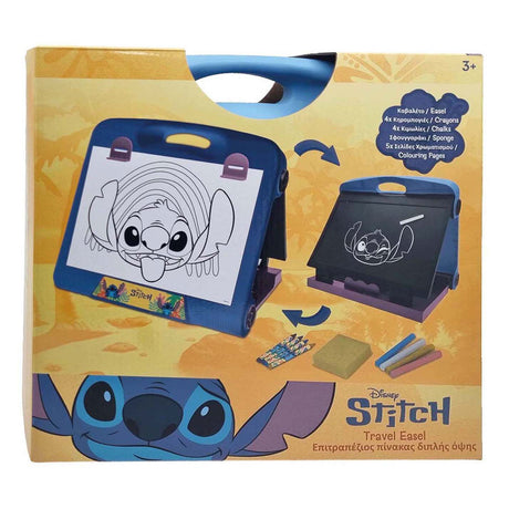 Toyland stitch-rejsestaffel til tegning - inklusive tavle og farveblyanter