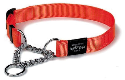 Rogz til hunde Lumberjack semi -slip krave orange