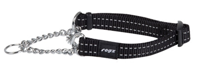 Rogz til hunde slange halvslip krave sort