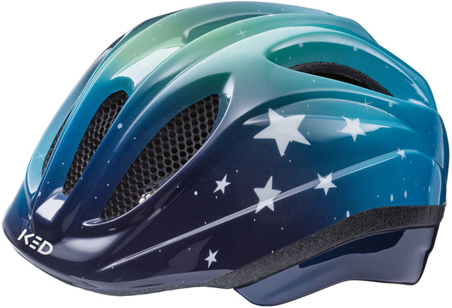 Ked Fietshelm Meggy II Trend S (46-51 cm) - Stjerner Blue Green Glossy