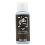 Folkart • ekstrem glitter akrylmaling sort 59ml