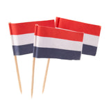 Folat bv cocktailsticks Hollandsk flag, 50 stk.