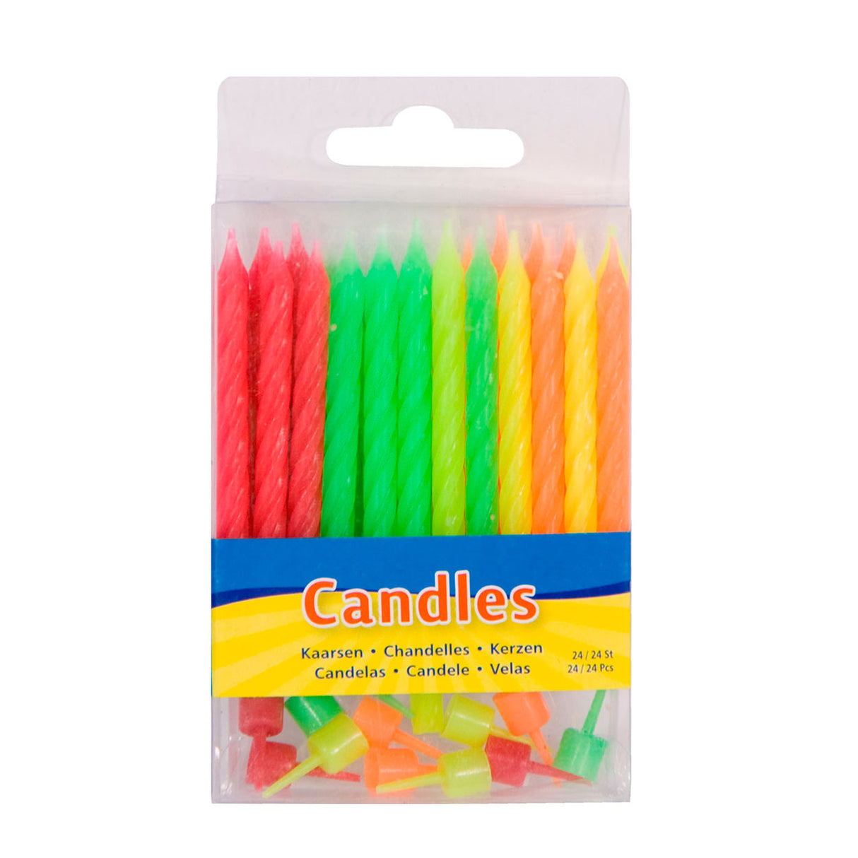 Folat bv neonlys, 24 stk.