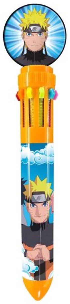 Pyramid international naruto multi colour pen (10-in-1) stationery