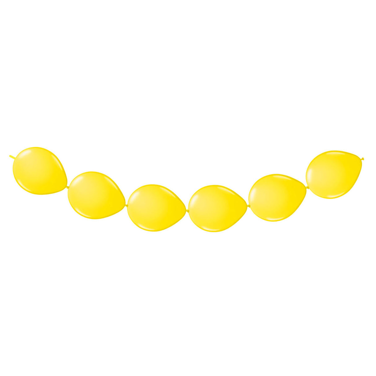 Folat bv gule knapballoner, 8 stk.