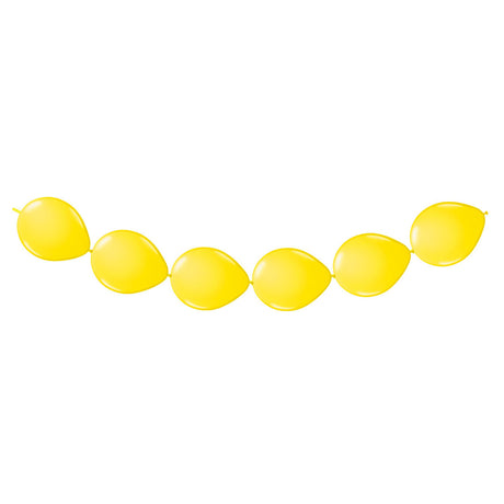 Folat bv gule knapballoner, 8 stk.