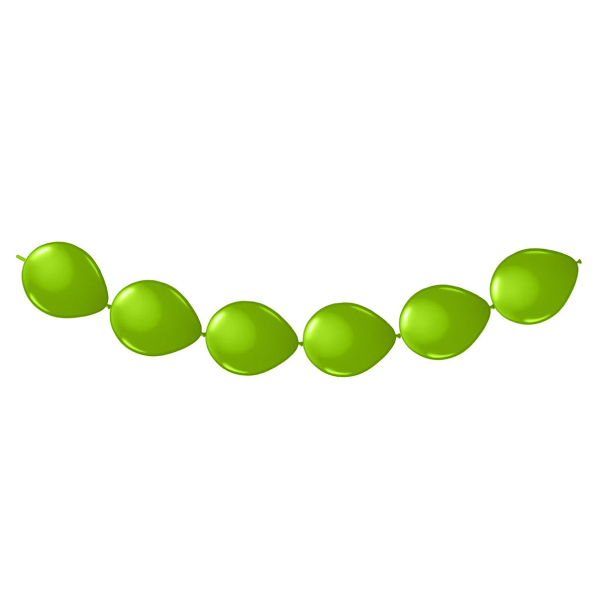 Folat bv limegrønne knapballoner, 8 stk.