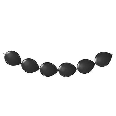 Folat bv sorte knapballoner, 8 stk.