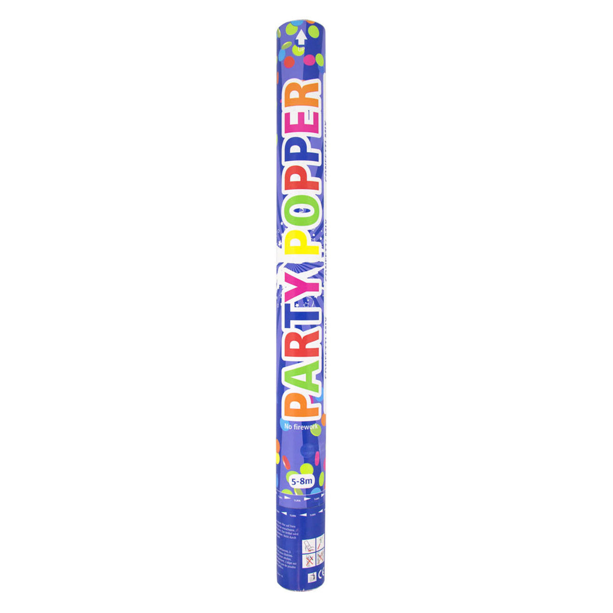 Folat bv party popper assorterede farver