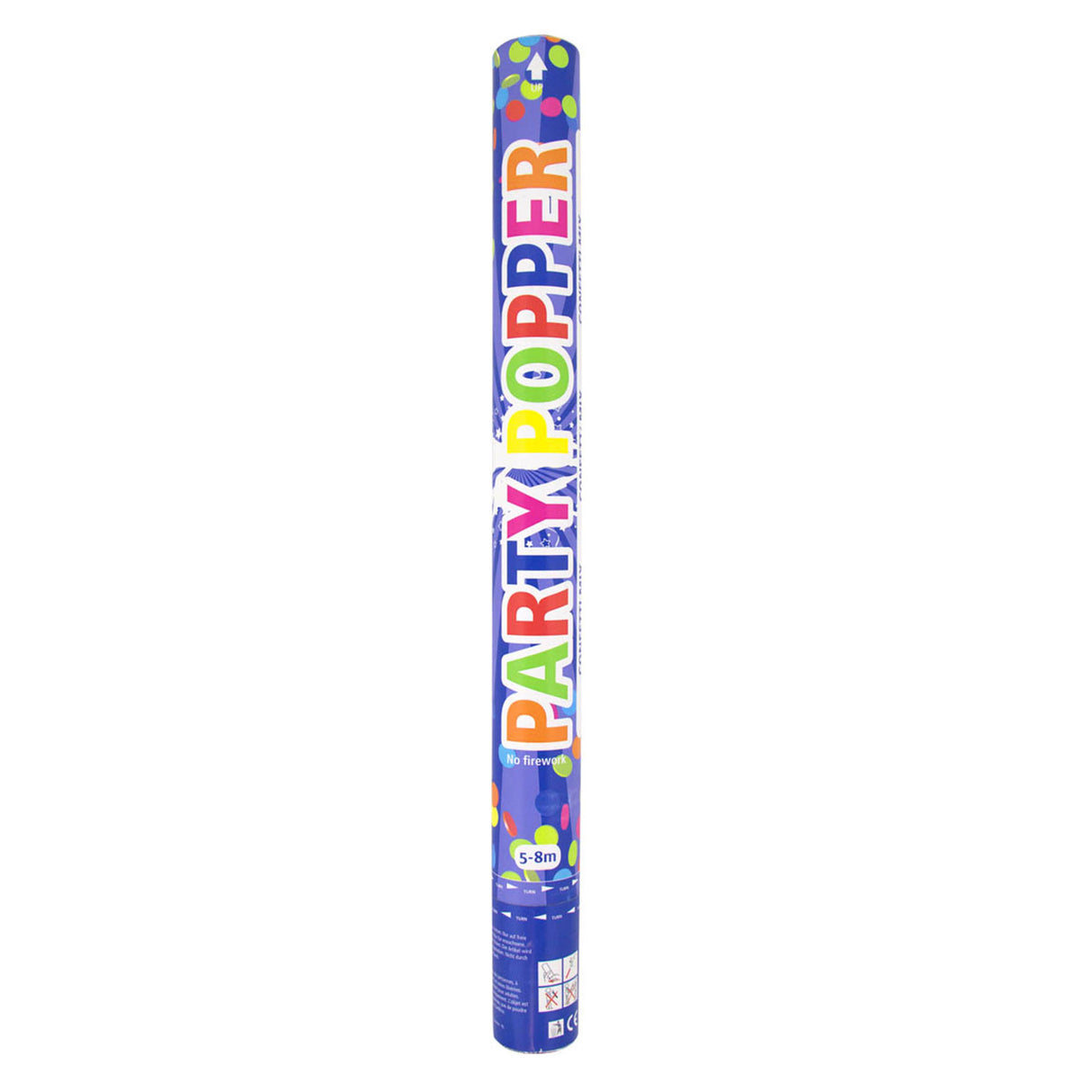 Folat bv party popper assorterede farver