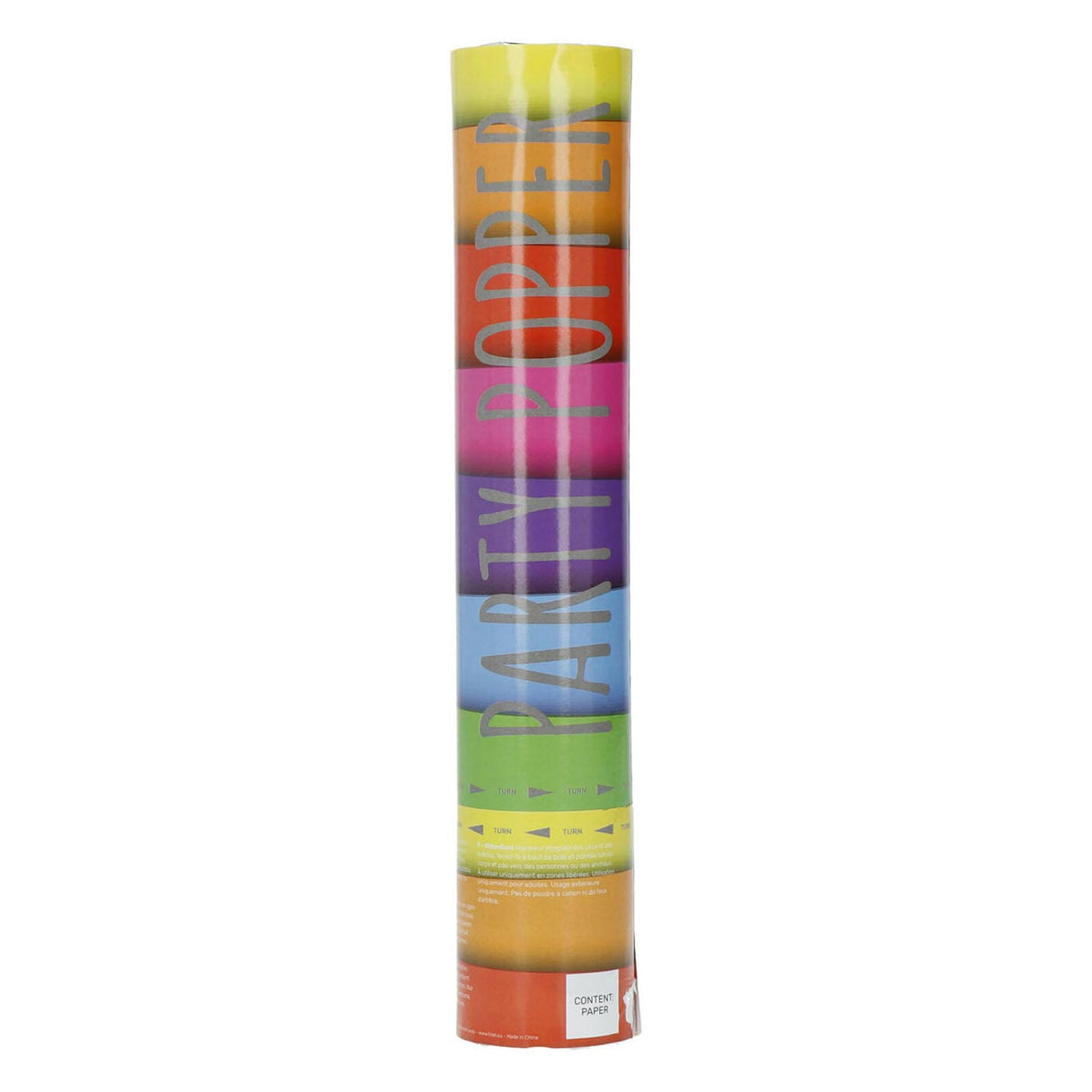 Folat bv party popper assorti farver