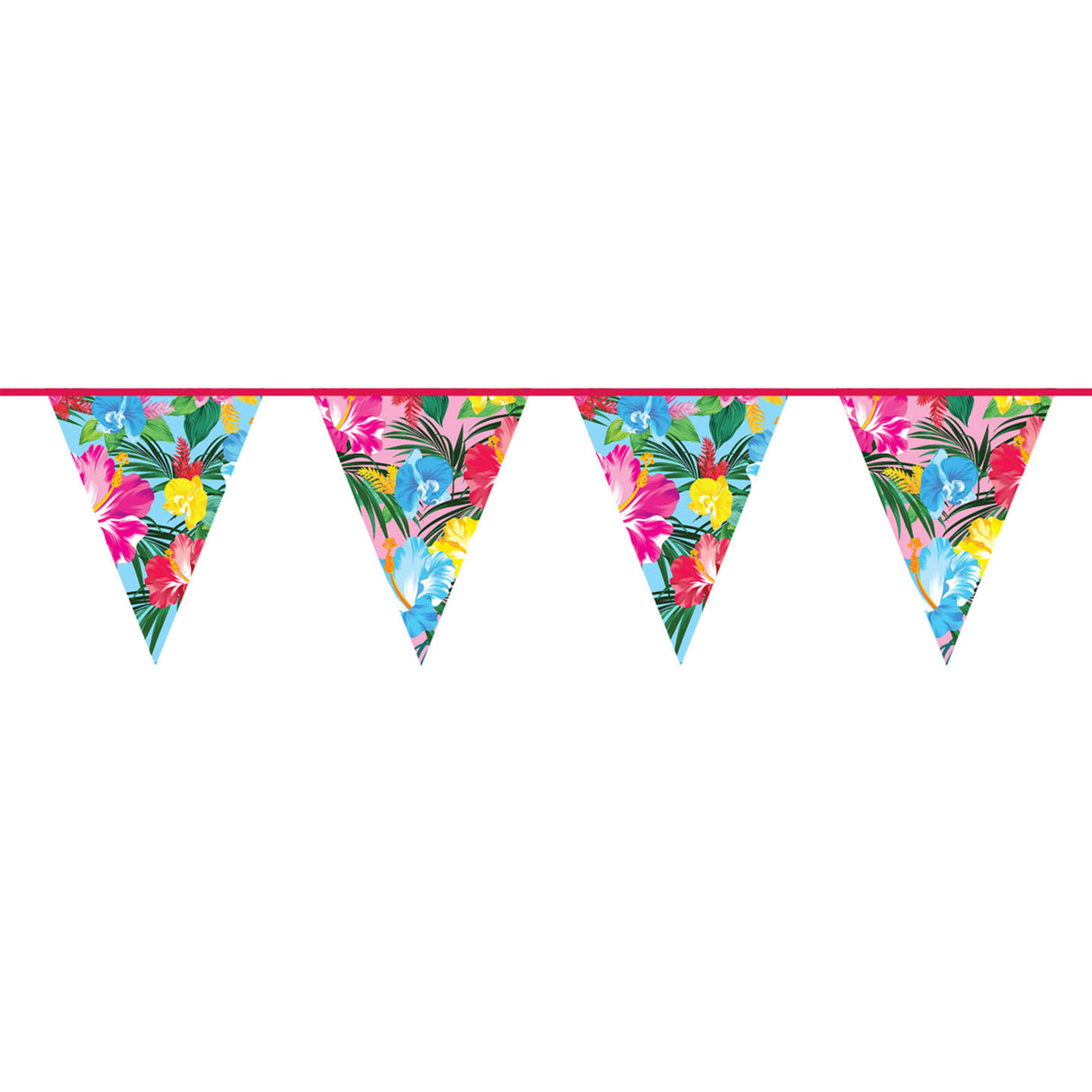 Folat bv flagline tropiske blomster, 10 meter.