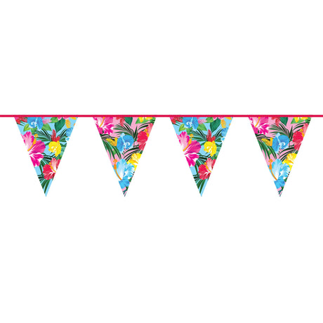 Folat bv flagline tropiske blomster, 10 meter.