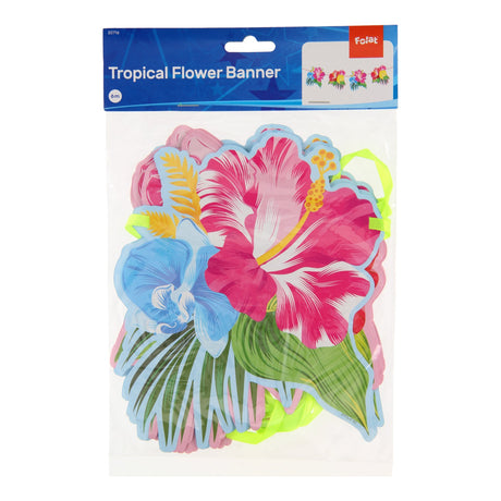 Folat bv guirlande af tropiske blomster, 6 meter.
