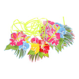 Folat bv guirlande af tropiske blomster, 6 meter.