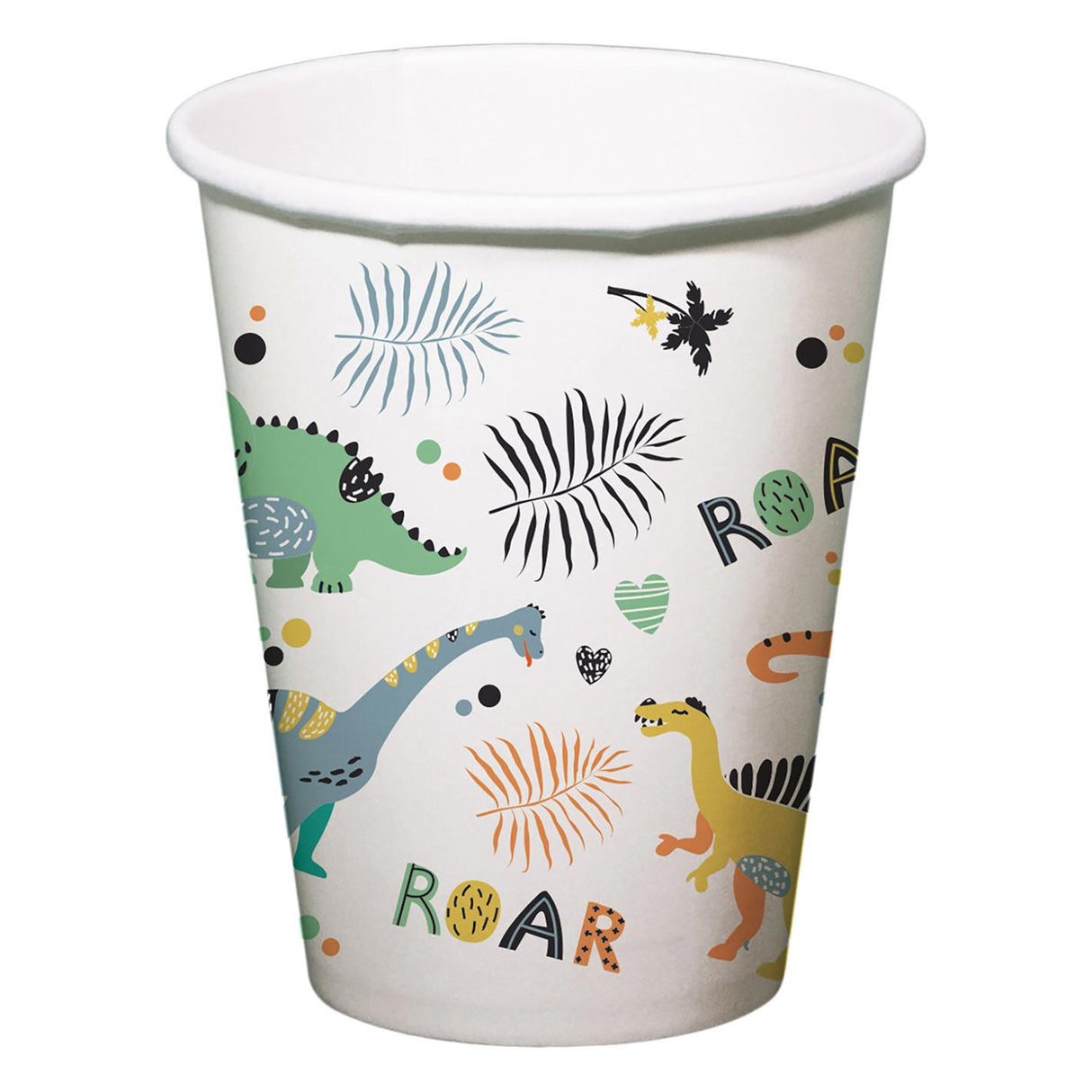 Folat bv papirkopper dino roars 250ml, 6 stk.