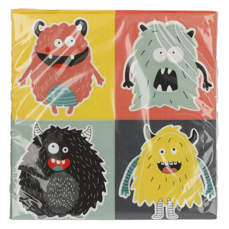 Folat bv servietter monster bash, 20 stk.