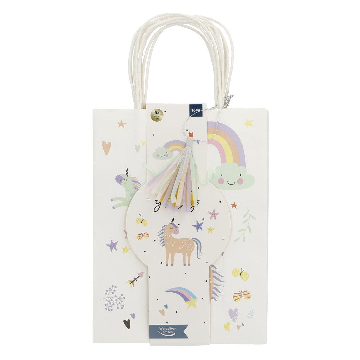 Folat bv dispenseringsposer unicorns rainbows, 6 stk.