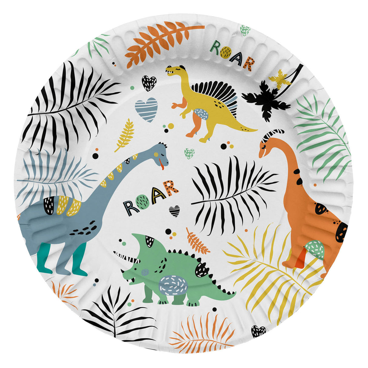 Folat bv tallerkener dino roars, 8 stk.