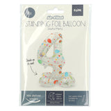 Folat bv stående folieballon glædelig fest nummer 4 -72cm