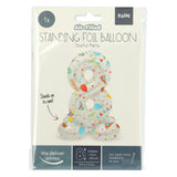 Folat bv stående folieballon glædelig fest nummer 8 -72cm