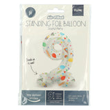 Folat bv stående folieballon glædelig fest nummer 9 -72cm