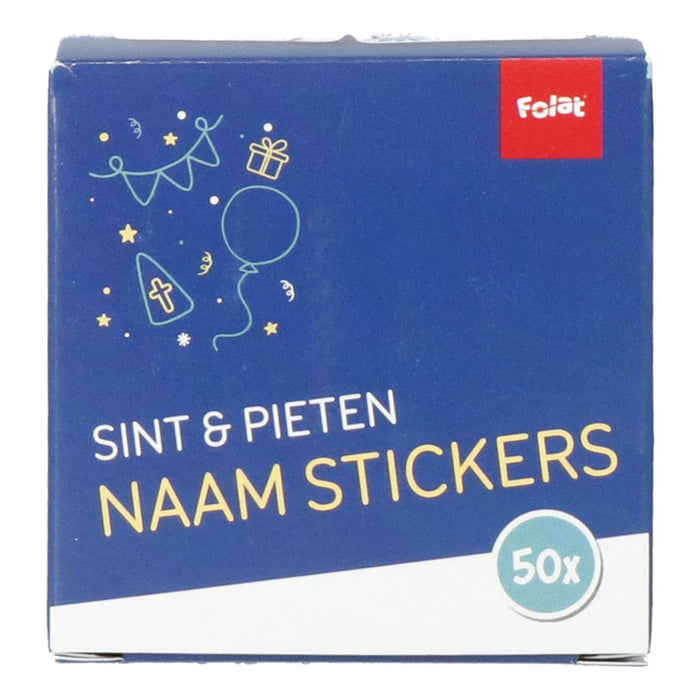 Folat bv gavenavnemærkater Sankt Nikolaus og Pieten, 50 stk.