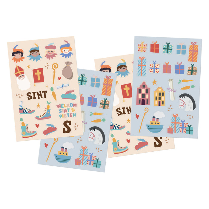 Folat bv klistermærker Sinterklaas figurer, 49 stk.