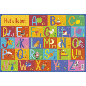 Deltas uddannelsesmåtte - alfabetet 47,5x32cm