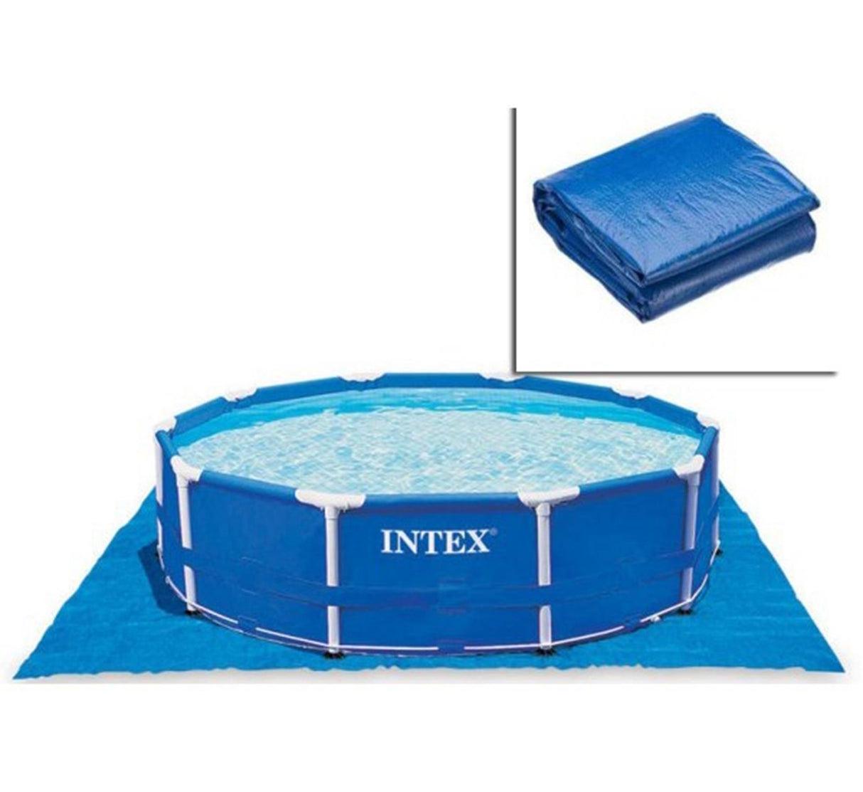 Intex grundplade firkantet 472x472cm til under swimmingpoolen