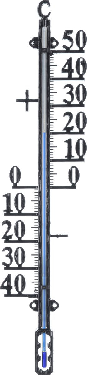 Natur - profiltermometer - til indendørs og udendørs - metal - sort