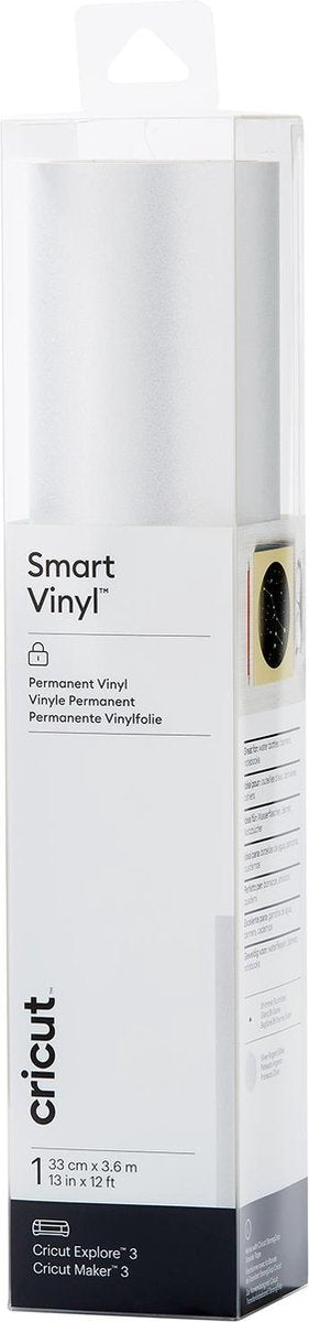 Cricut smart vinyl™ permanent folieglanseffekt, sølv