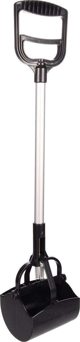 Flamingo poop scoop piper – grå sort – 70,5 cm høj – hygiejnisk affaldsske til hunde
