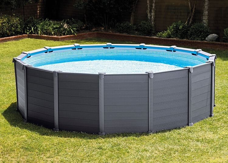 Intex Swimming Pool Graphite Panel 478 x 124 cm