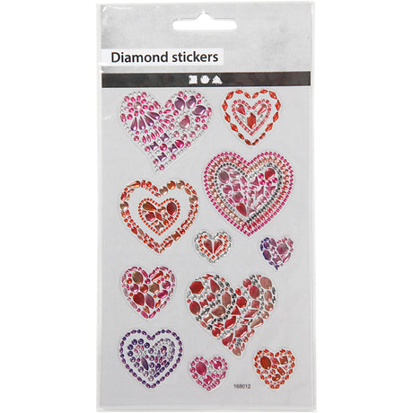 Creativ virksomhed https: www.cchobby.nl diamond-stickers-harten-vel-10x16-cm-1-vel