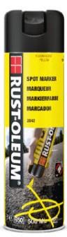 Rust-oleum spraydåse fluorgul markeringsmaling 500ml