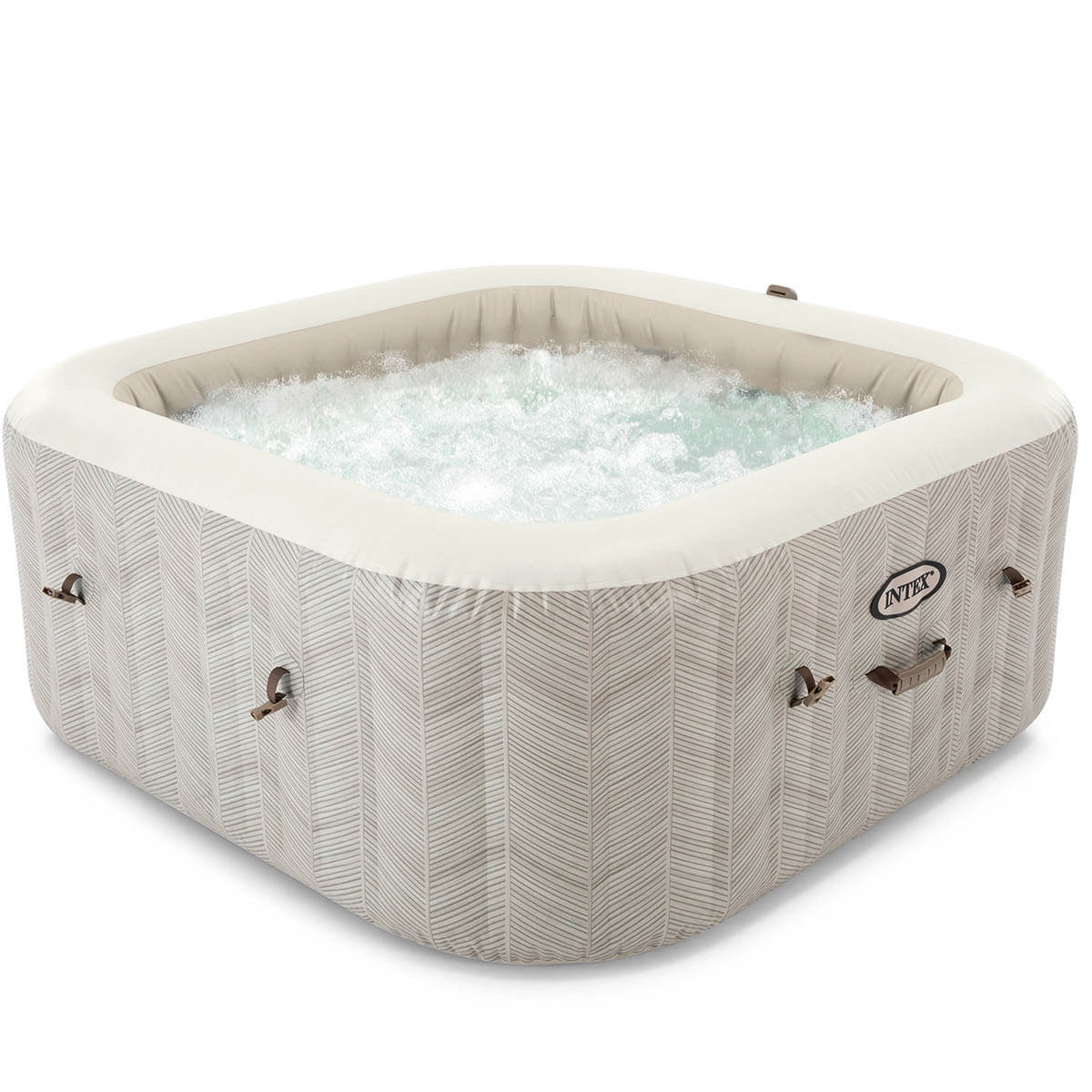 Intex oppustelig spa | 6-personers chevron deluxe
