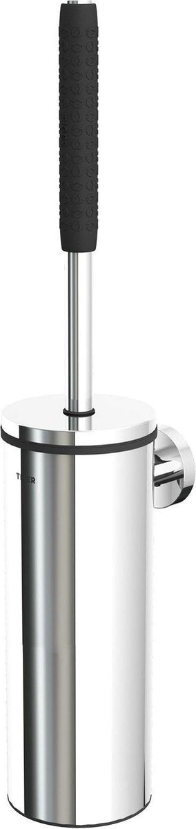Tiger Boston Comfort Safety toiletbørste med holder - poleret rustfrit stål