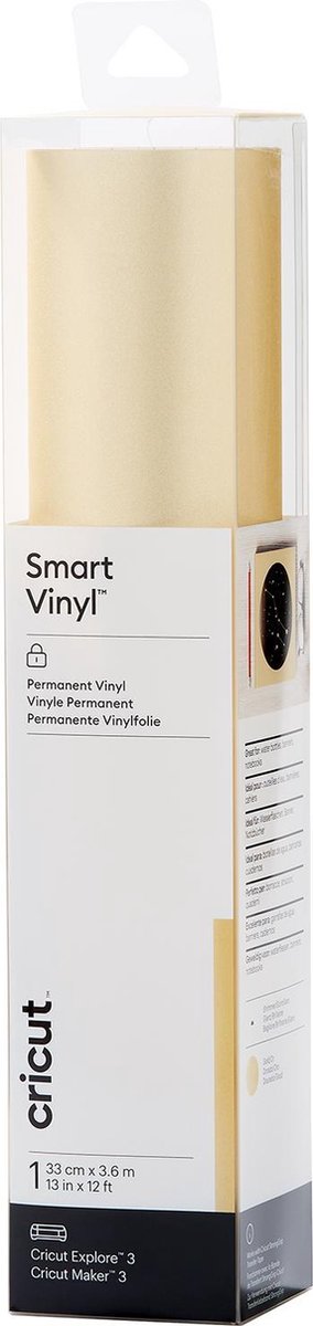 Cricut smart vinyl™ permanent folieglanseffekt, guld