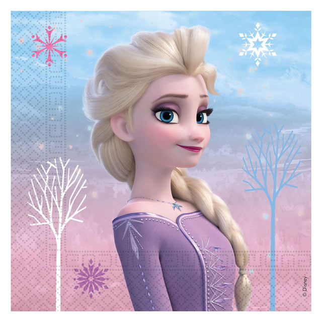 Globos papirservietter fsc frozen 3 wind spirit, 20 stk.