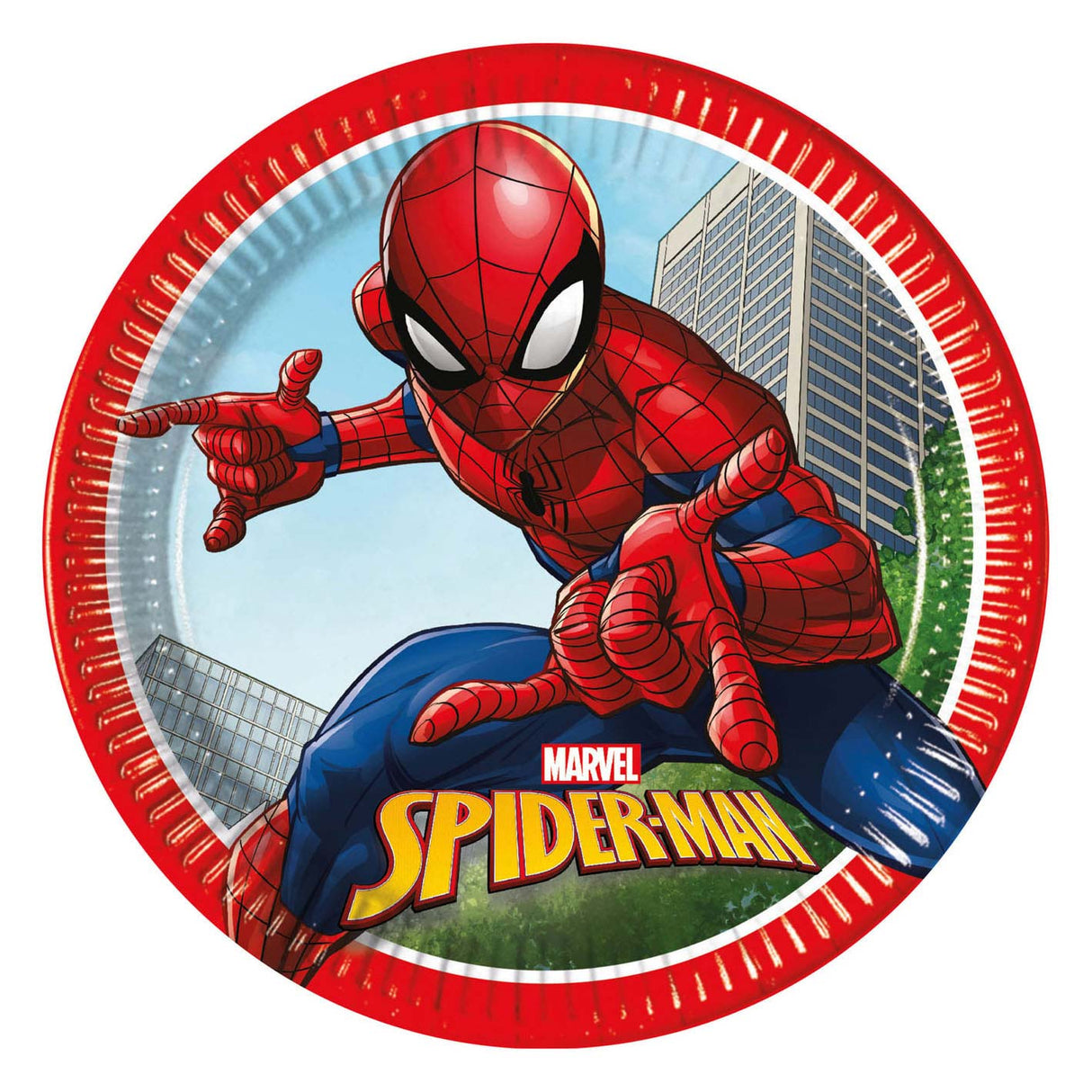 Globos papirplader fsc spider-man crime fighter, 8 stk.