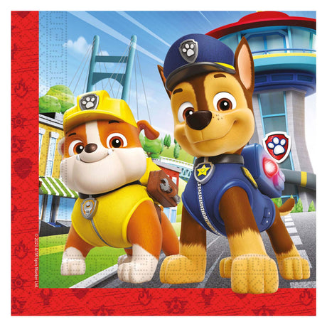 Globos papirservietter fsc paw patrulje redningshelte, 20 stk.