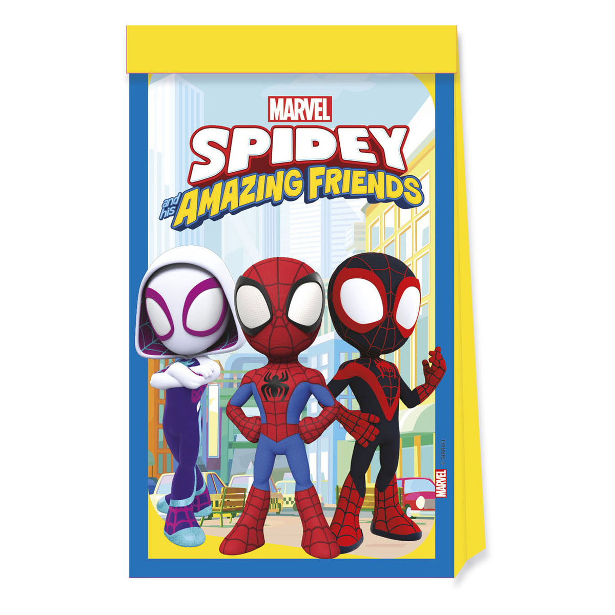 Globos papir festtasker fsc spidey, 4 stk.