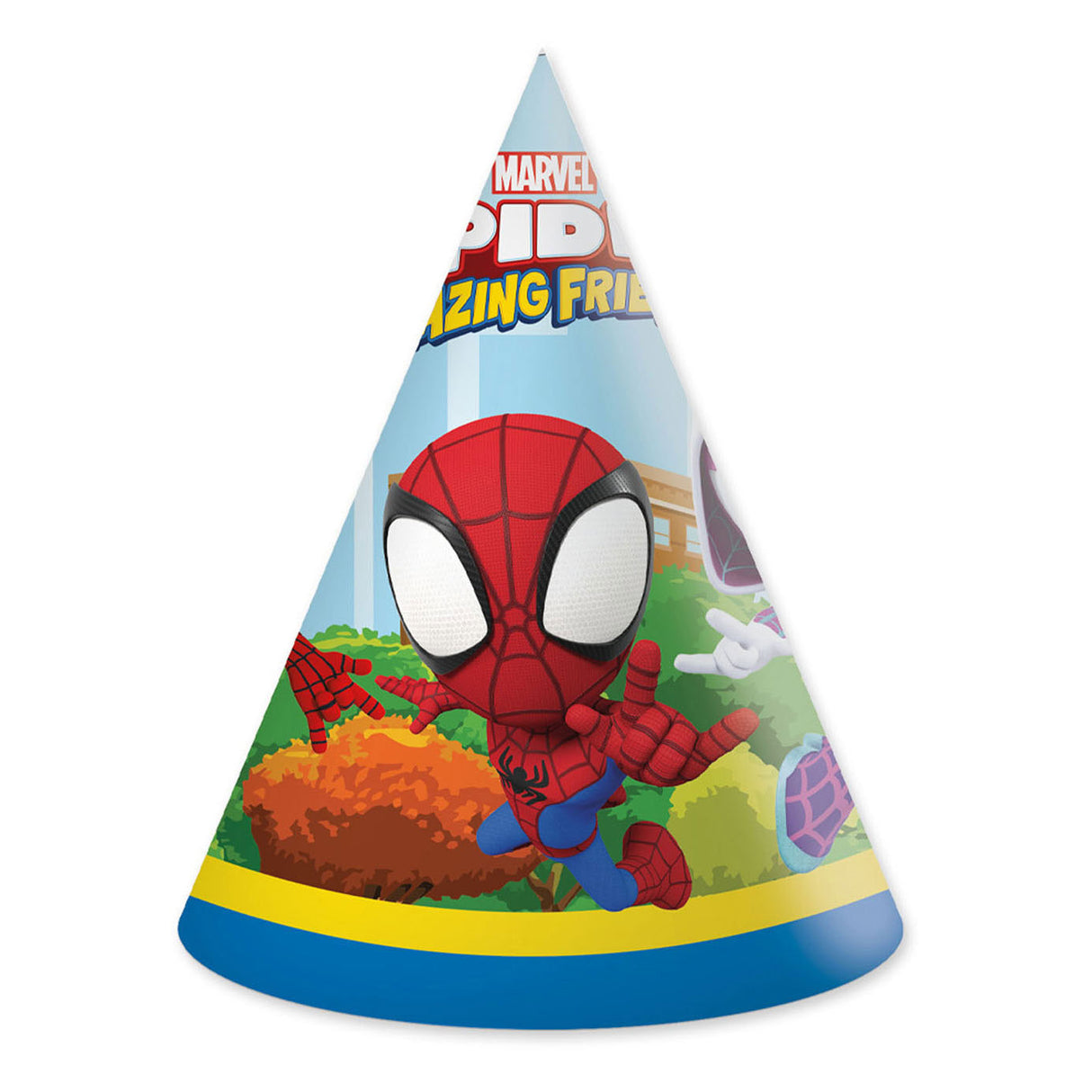 Globos papirhatte fsc spidey, 6 stk.
