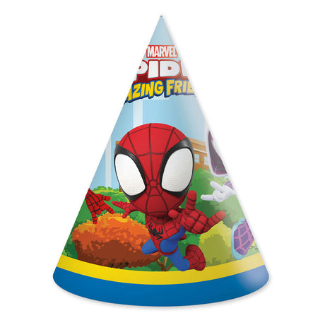 Globos papirhatte fsc spidey, 6 stk.